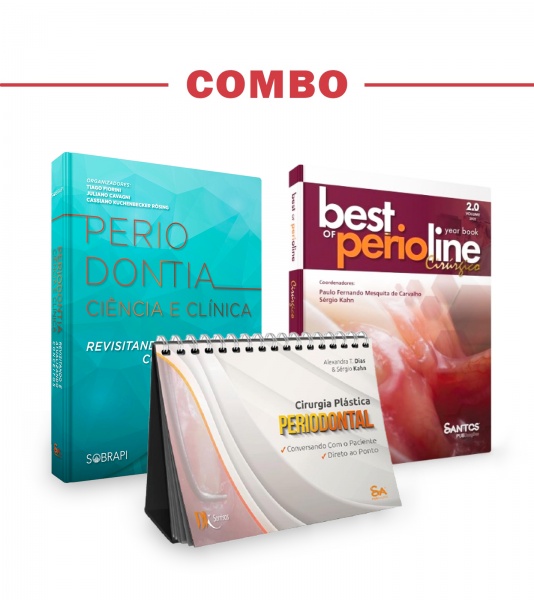 Combo - Cirurgia Plástica Periodontal + Periodontia: Ciência E Clínica + Best Of Perioline Cirúrgico Vol 2